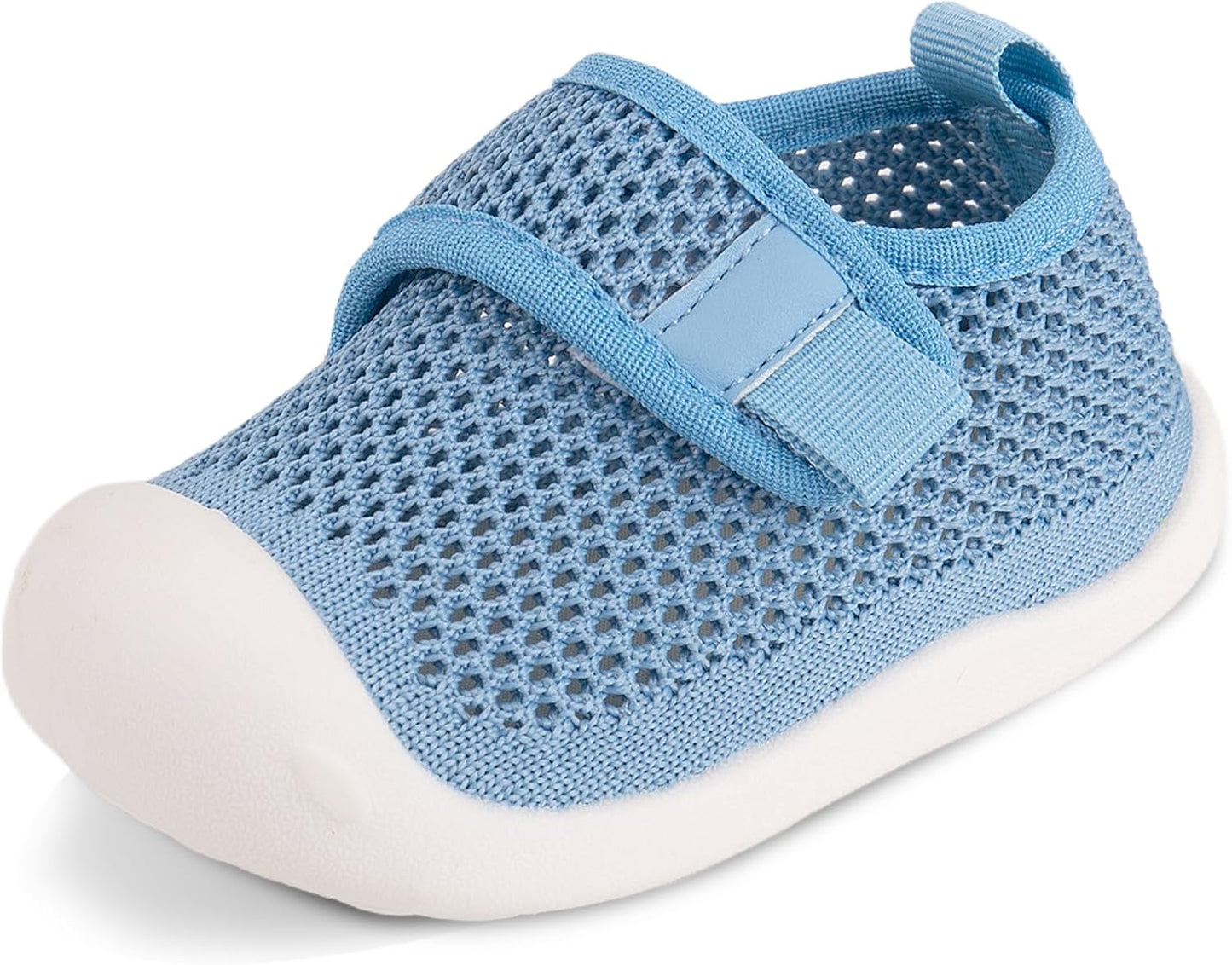 Baby First-Walking Shoes 1-4 Years Kid Shoes Trainers Toddler Infant Boys Girls Soft Sole Non Slip Cotton Canvas Mesh Breathable Lightweight TPR Material Slip-on Sneakers Outdoor