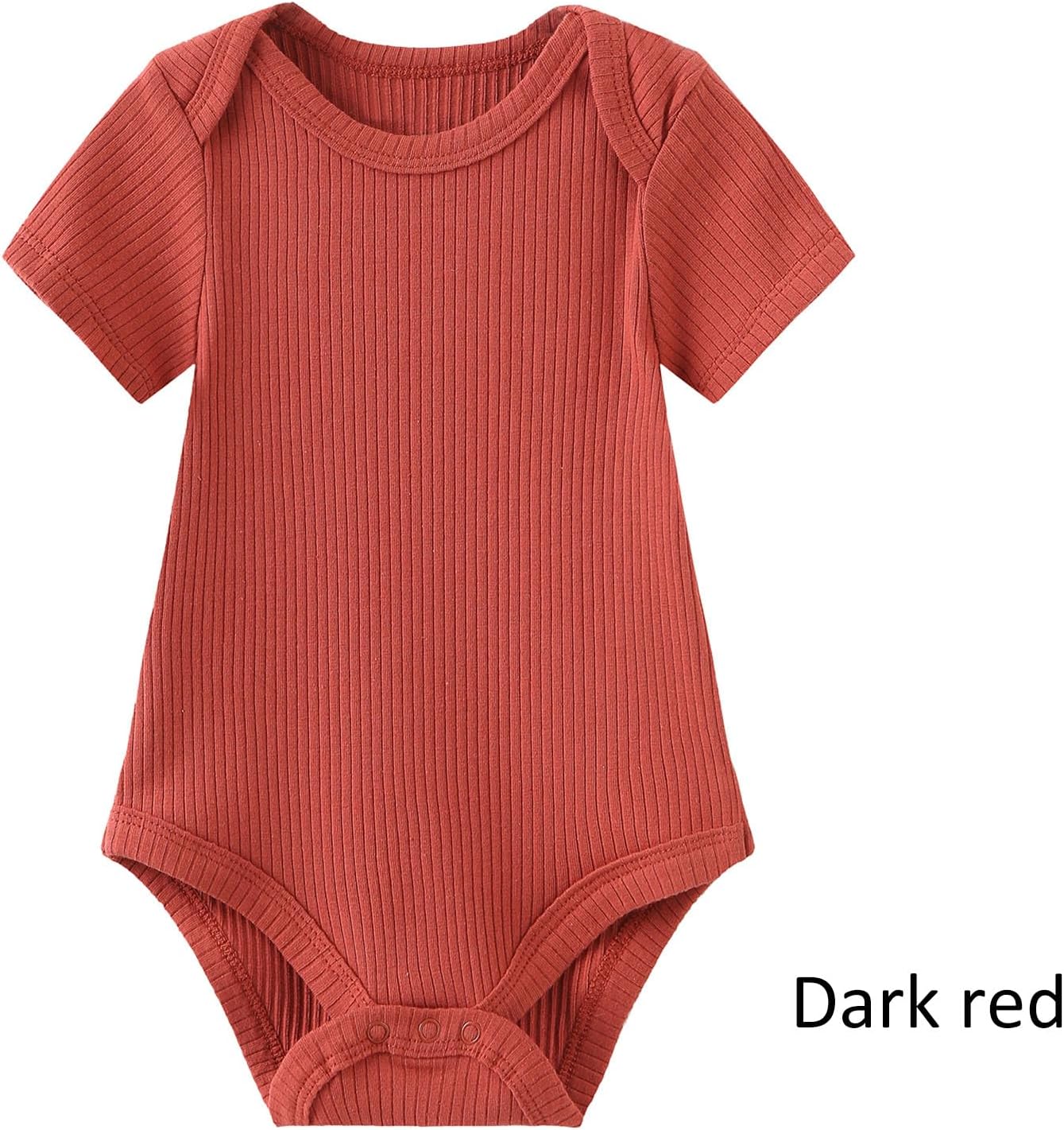 Baby Bodysuit and Pant Set 6-pcs Ribbed Soft Infant Boy Girl Clothes Outfits