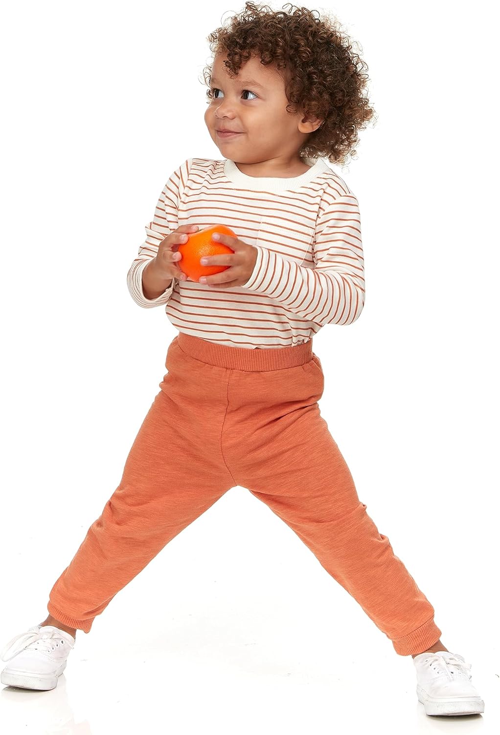 Cudlie 5-Pack Baby/Toddler Boys Jogger Pants - Lightweight Tapered Sweatpants - Lounge Jogger for Boys