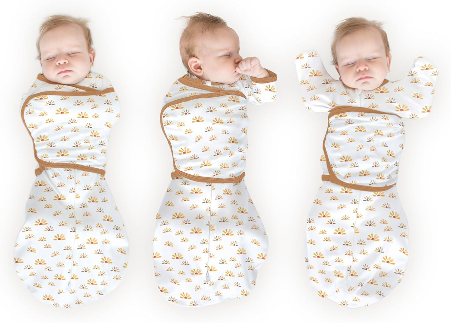 SwaddleDesigns 6-Way Omni Swaddle Sack Arms Up Swaddle for Newborn, More Options to Calm Startle Reflex, Improves Sleep