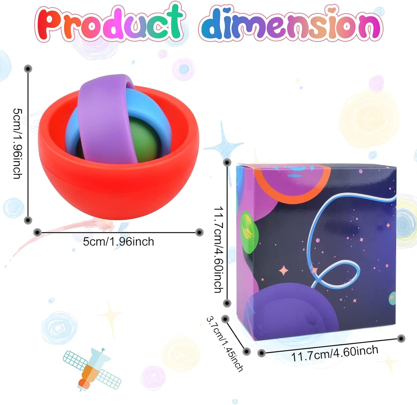 Fidget Toys for Kids, Fidget Stocking Stuffers for Adults, Gifts for Boys Girls Teens Kids Christmas New Year, ADHD Autism Stress Relief Finger Toys Classroom