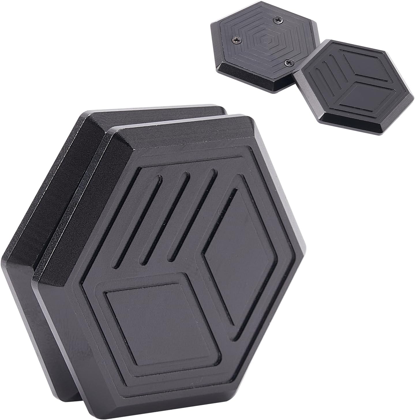 Hexagonal Magnetic Metal Fidget Slider: Metal Poker Fidget Slider, Adult Slider Fidget Toy, Small Prime EDC Clicker Fidget Toys for Anxiety Stress, Manually Rotate Adult Office Decompression Toys