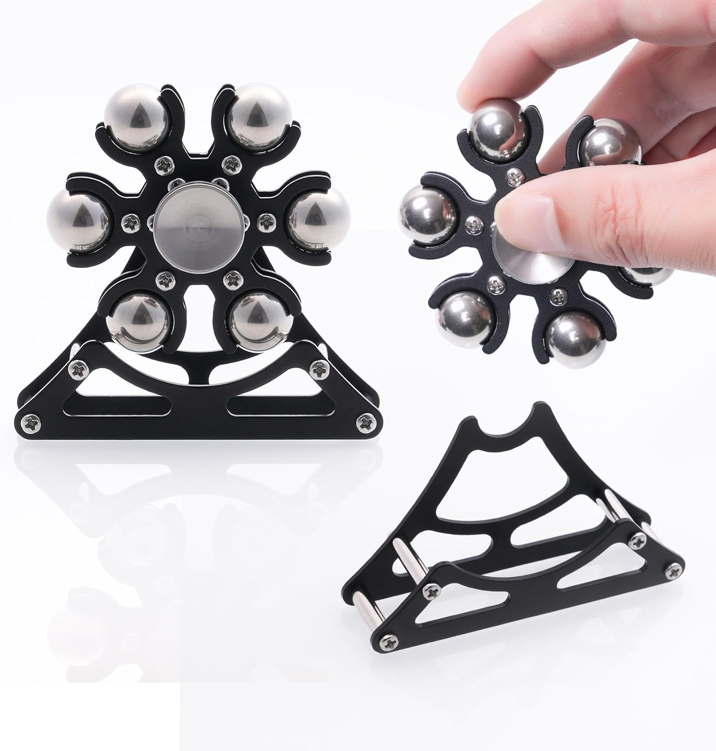 Desk-Fidget-Toys for Ferris-Wheels-Spinner: Metal Kinetic-Spinner 4mins, Cool-Gadgets for Kid Children Teen Adult EDC-Toy, ADHD Tools Cool-Stuff Stress Relief Gift for Office Home School Christmas