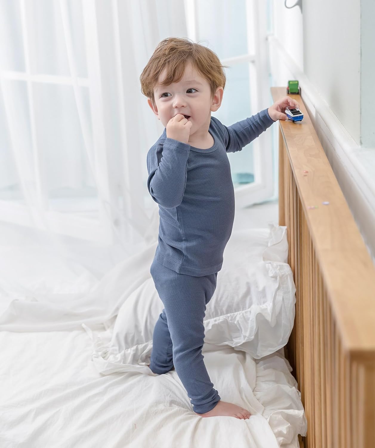 AVAUMA Baby Boys Girls Pajama Set Kids Toddler Snug fit Ribbed Sleepwear pjs for Daily Life Style