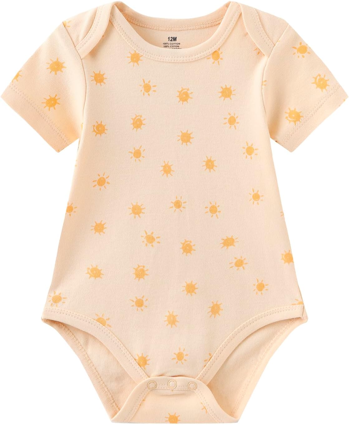 Baby Bodysuit Short Sleeve one-Piece Newborn Baby Clothes for Baby Boy and Girls