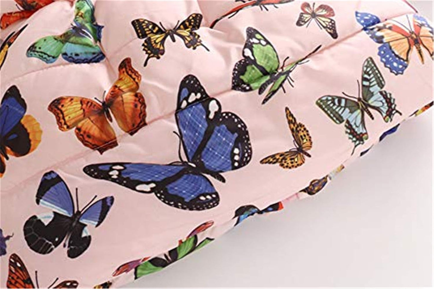 Miss Bei Girl's Winter Coat Jacket Hooded Kids Toddler Flower Print Parka Outwear Warm Cotton Puffer Hooded Jacket