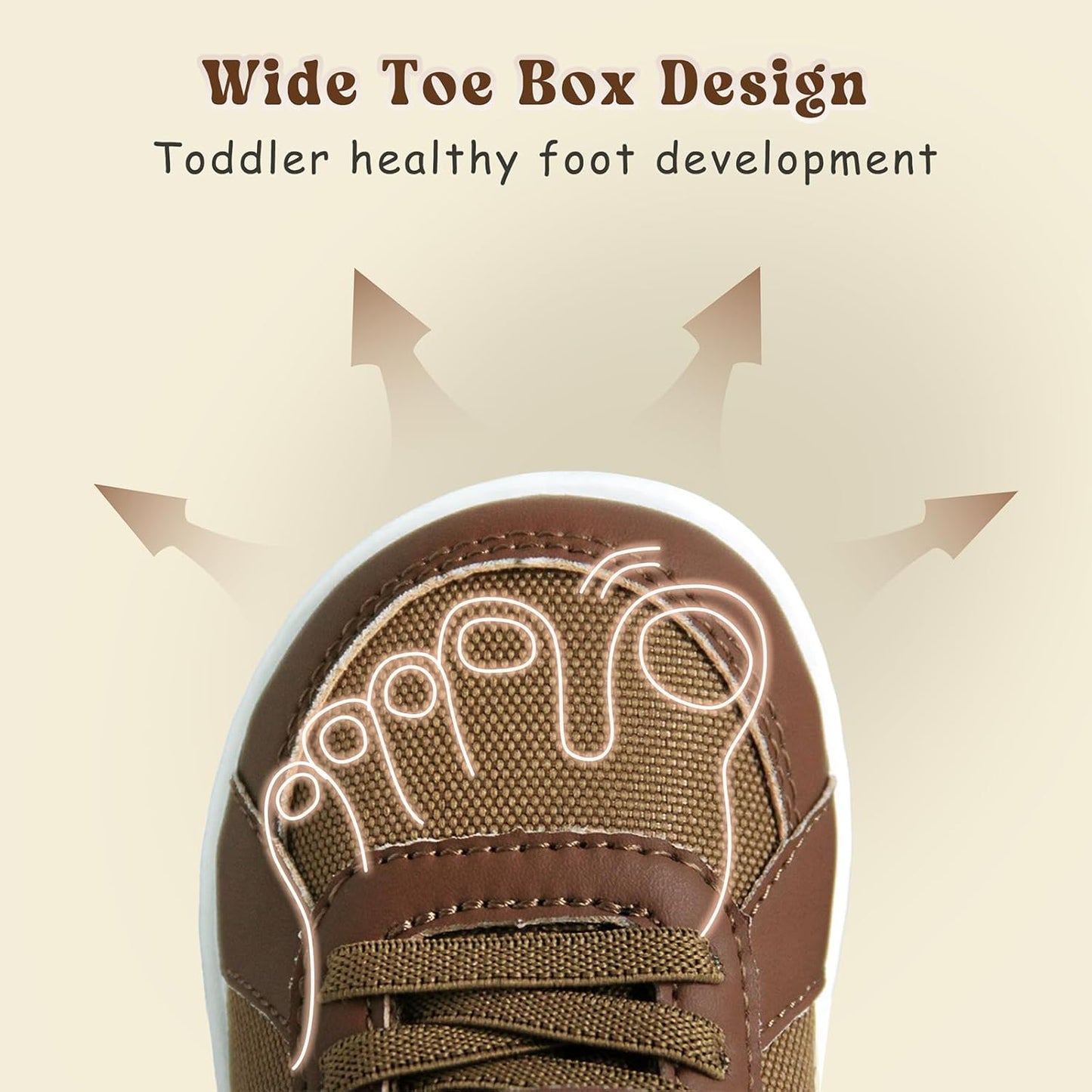 SKYWHEEL Toddler Wide Toe Box Barefoot Shoes Boys Sneakers Kids Tennis Shoes Comfort Lightweight Zero Drop Walking Shoe for Indoor/Outdoor Play