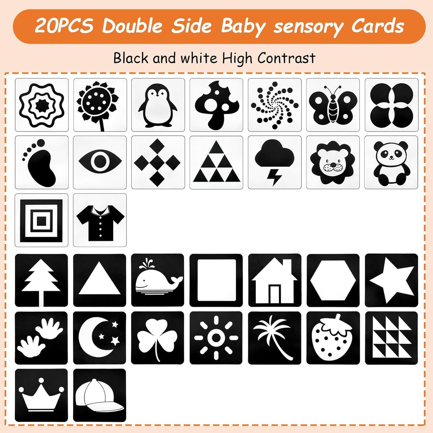5 in 1 Black and White High Contrast Baby Toys 0-3 Months for Newborn, Tummy Time Toys Montessori Toys for Babies 0 3 6 9 Months - Infant Sensory Soft Book Toys for Babies Girls Boys Baby Gifts