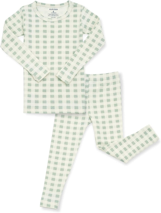 AVAUMA Baby Boys Girls Pajama Set 6M-7T Kids Cute Toddler Snug fit Pattern Design Pjs Cotton Sleepwear