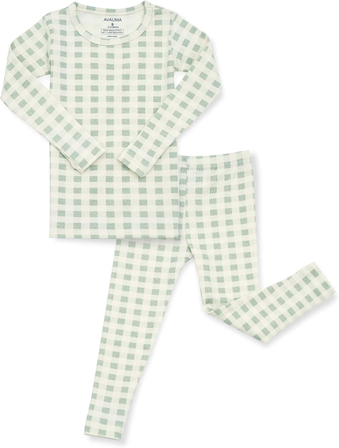 AVAUMA Baby Boys Girls Pajama Set 6M-7T Kids Cute Toddler Snug fit Pattern Design Pjs Cotton Sleepwear