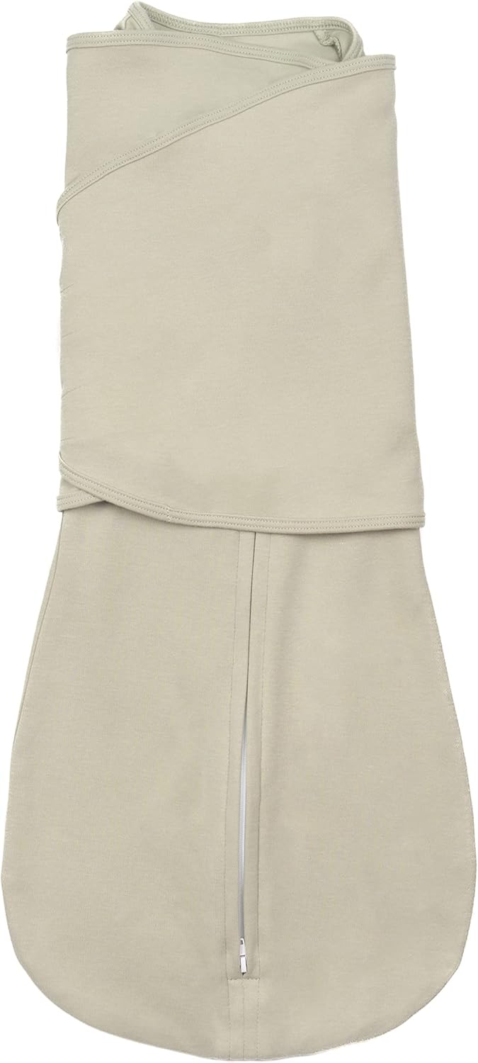 LullaBaby "Double Dream Swaddle: Exclusive Dual Wing Design, Pediatrician-Endorsed, Ultra-Soft Cotton, 2-4 Months, 12-20 lbs - Desert Sage