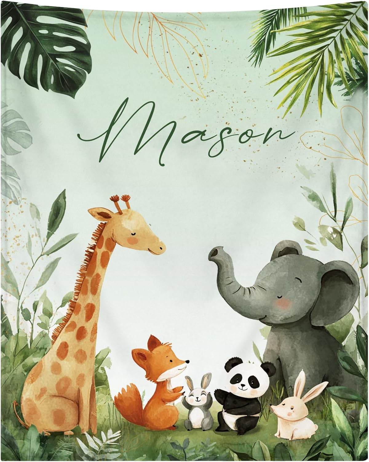 Custom Baby Blanket for Boys Personalized Baby Blanket with Name Soft Cozy Flannel Bed Throw Blanket for Kids Newborn Toddler Customized Baby Boy Gifts for Christmas Baby Shower Birthday Easter