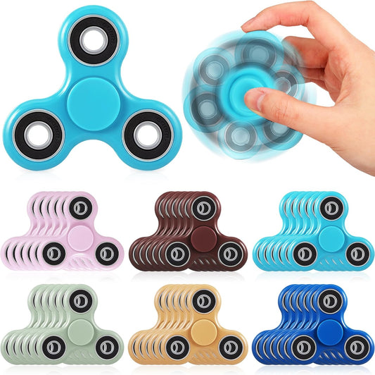18 Pcs Fidget Spinner Toy Hand Fidget Spinner Bulk Sensory Fidget Toy Adults Fidget Spinners for Adults Kids Party Favors Classroom Prizes Gift Bag Fillers Fidget Relief Toys, 6 Colors
