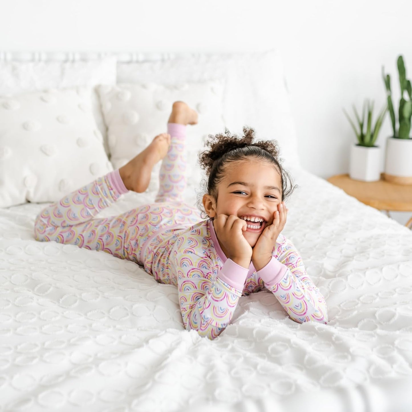 Little Sleepies Two-Piece Pajama Set for Boys & Girls, Soft Viscose from Bamboo Toddler Pajamas for Kids, Family Matching PJs