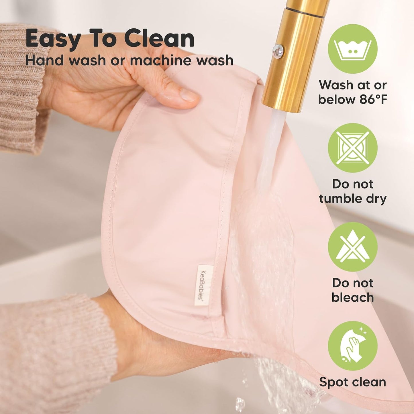 3-Pack Waterproof Baby Bibs for Eating - Lightweight Toddler Feeding Bibs with Large Food Catcher, Mess Proof, Food-Grade Baby Eating Essentials, Easy to Put On & Clean (Roarsome)