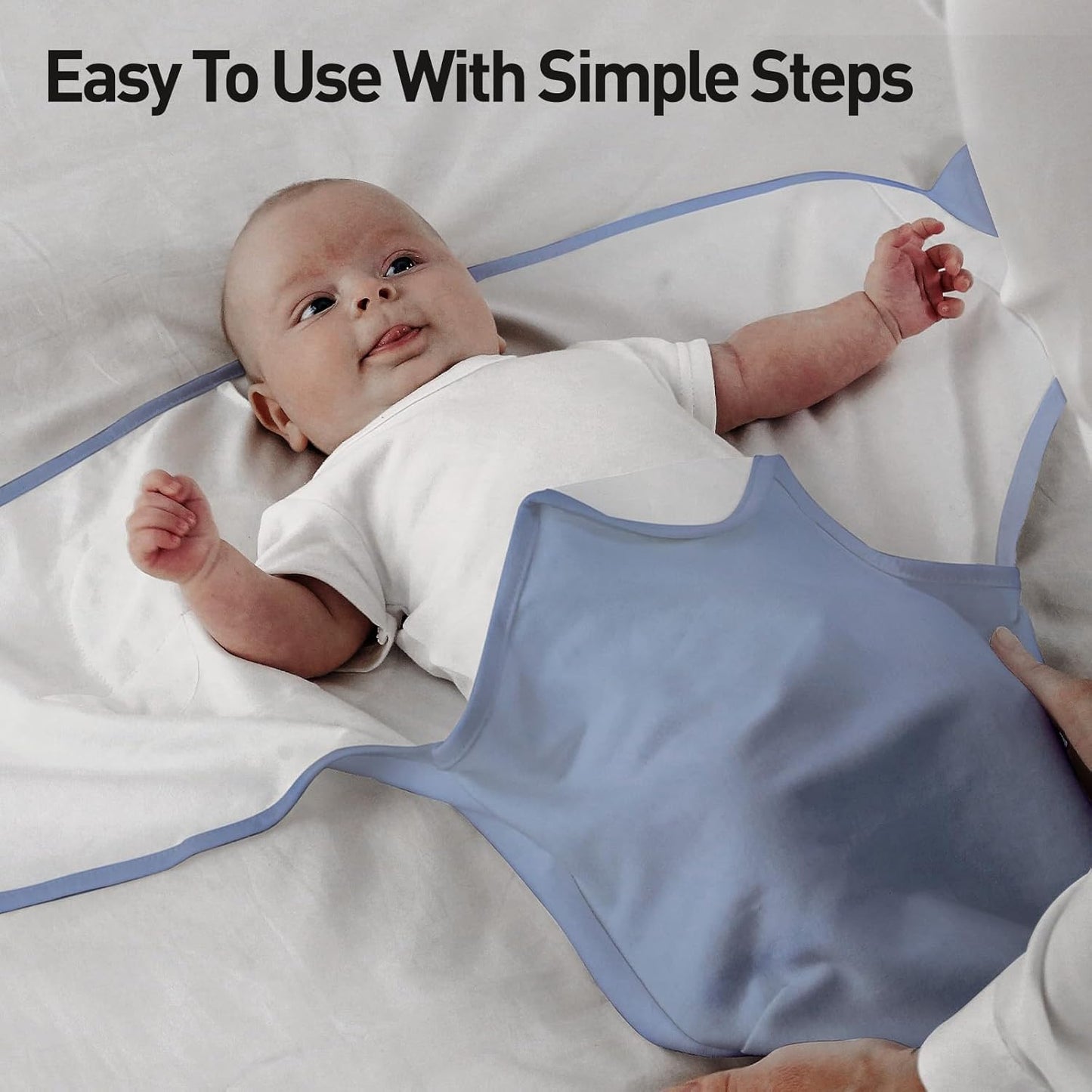 Organic Baby Swaddle Sleep Sacks, 2-Pack Swaddles for Newborns Baby Essentials, Infant 0-3 Months, 100% Cotton Soft & Snug Adjustable Wrap Nursery Swaddling Blankets Improves Sleep