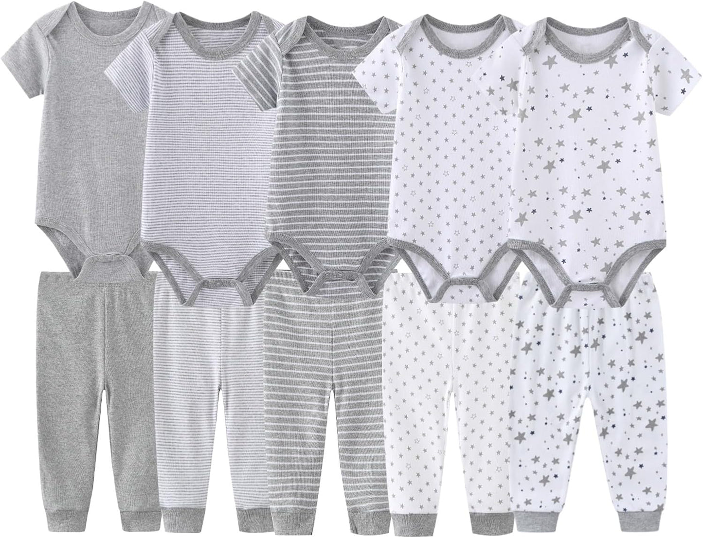 Unisex Baby Boy Girl Pants Sets 10 pack Cotton Casual New born Clothes Comfort Infant Outfit