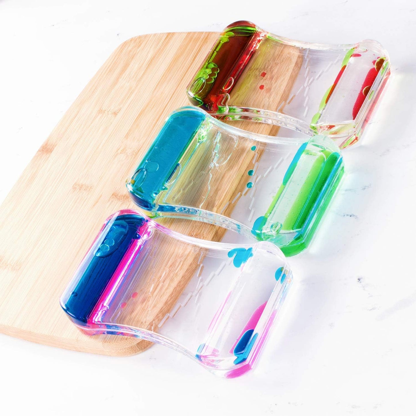 Super Z Outlet Liquid Motion Bubbler for Sensory Play, Fidget Toy, Children Activity, Desk Top, Assorted Colors (Style #2)