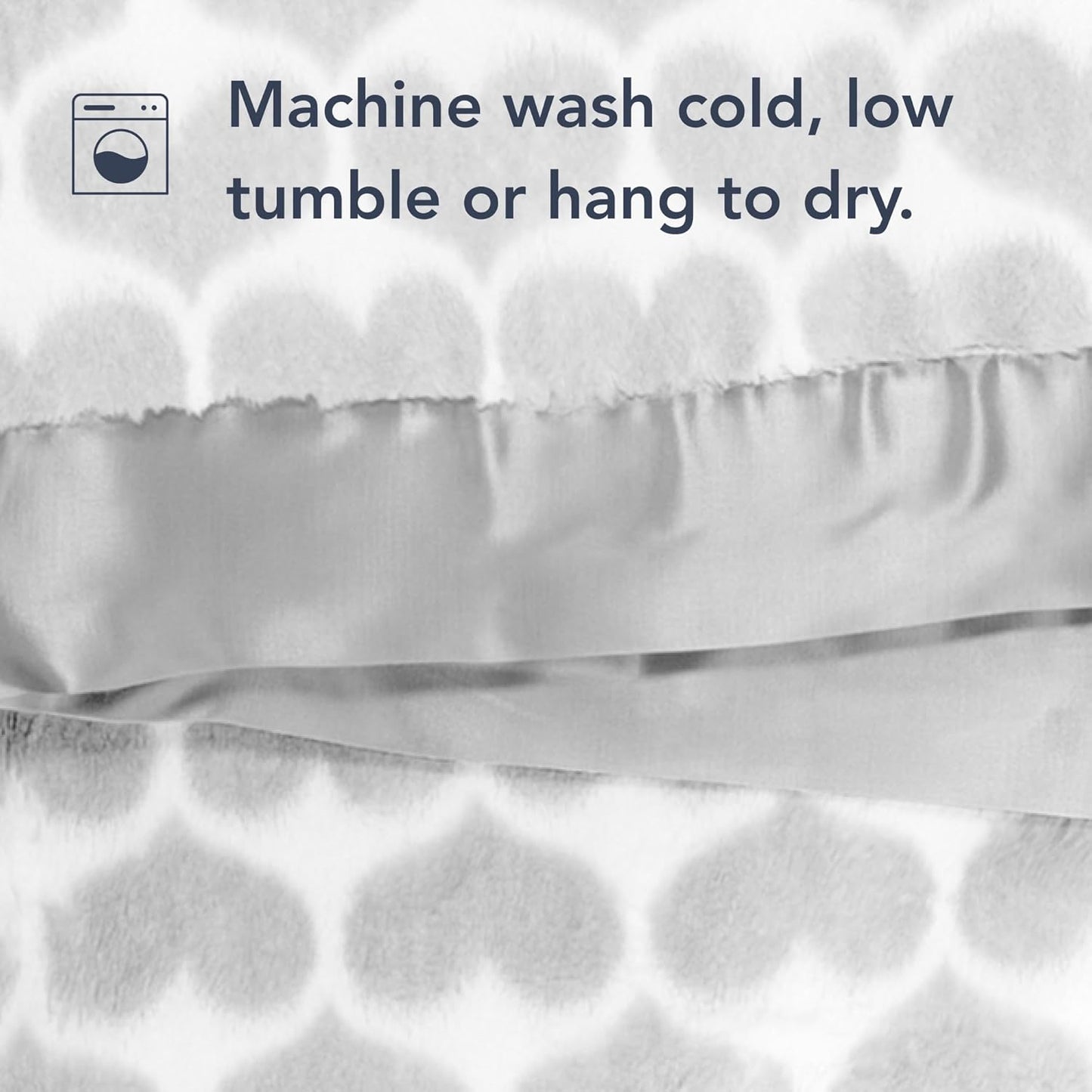 Little Giraffe Baby Blanket - Luxe Soft Blanket with Satin Trim - Baby Stroller Blanket - Newborn Baby Essentials & Baby Gifts - 29"x35" - Heart Army Silver