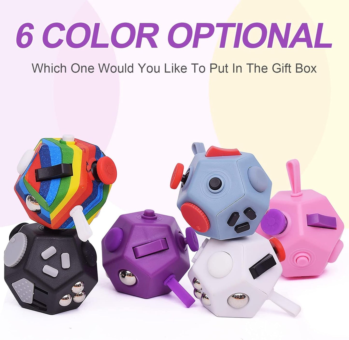 Small Fidget Toys for Kids Adults with Anxiety ADHD Autism and Relief Stress (Purple)