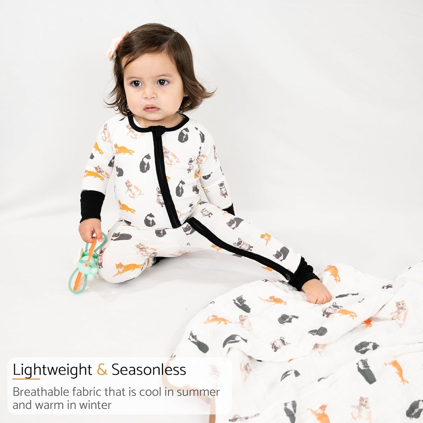 LollyBanks Baby Pajamas, Baby Romper 95% Bamboo Viscose and 5% Spandex