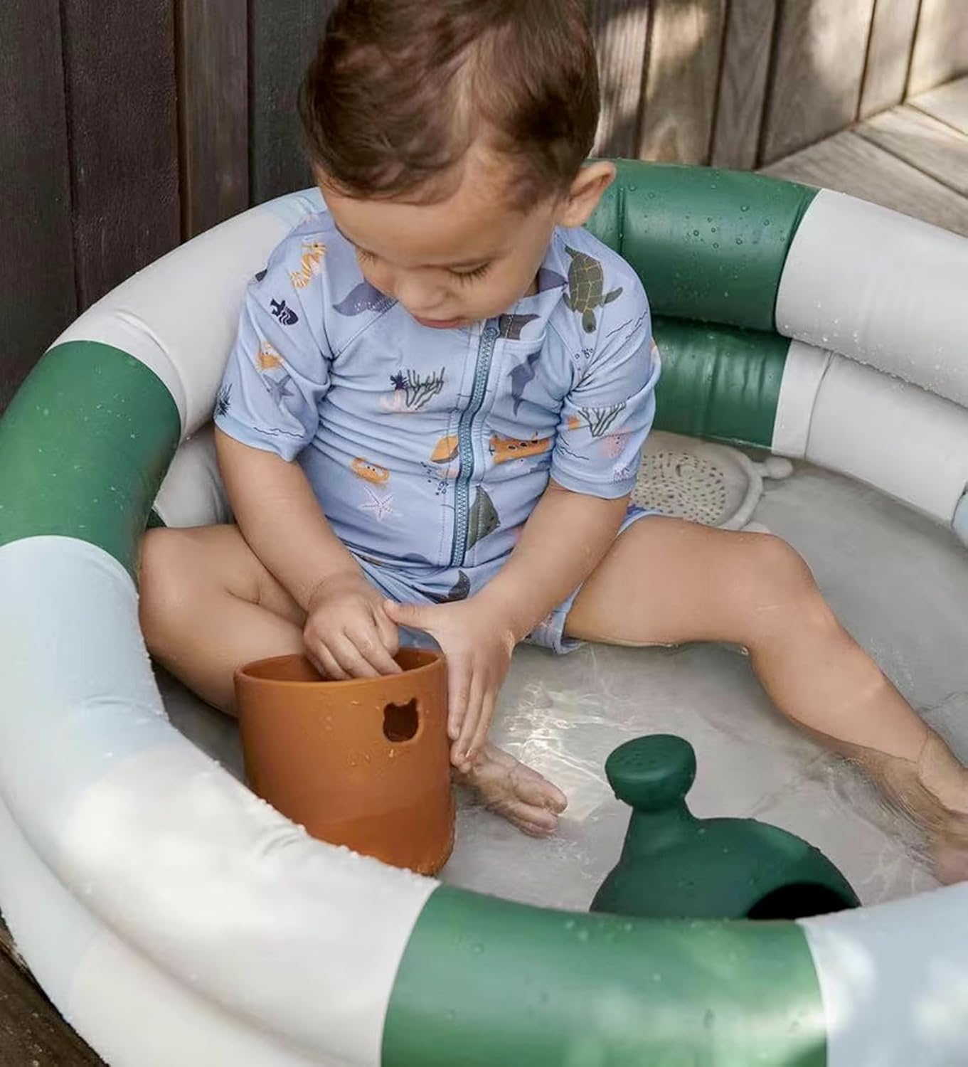 Boys One Piece Swimsuit Whale Dolphin Bathing Suit Zipper Rash Guard Kid Short Sleeve Swimwear Shark Beach Wear UPF50+