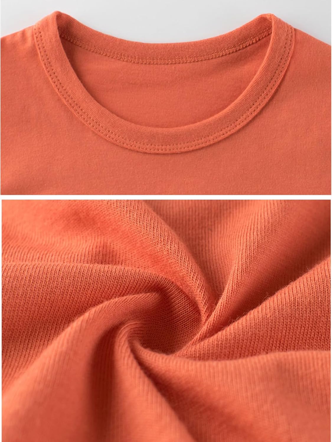 4-Pack Toddler Boys T-Shirts Solid Color Short Sleeve Tees Summer Crewneck Tops