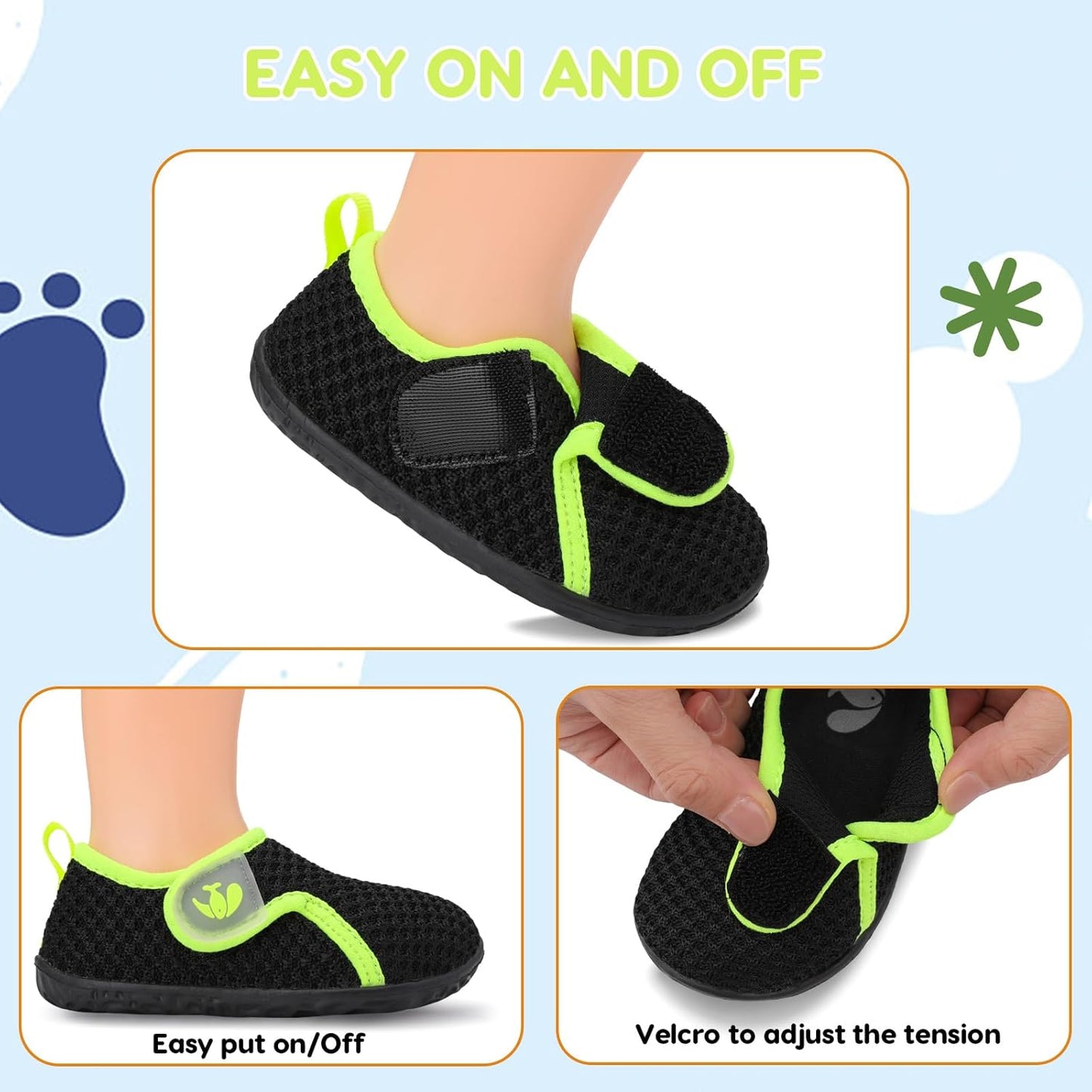 FEETCITY Baby Boys Girls First Walking Shoes Infant Sneakers Crib Shoes Breathable Lightweight Slip On Shoes