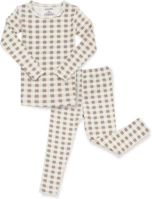 AVAUMA Baby Boys Girls Pajama Set 6M-7T Kids Cute Toddler Snug fit Pattern Design Pjs Cotton Sleepwear