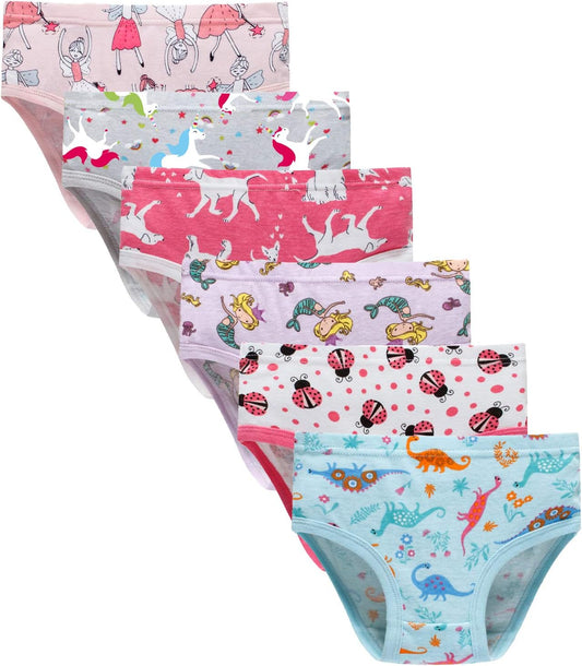 Boboking Soft Cotton Underwear Toddler Girls'Briefs Soft Undies