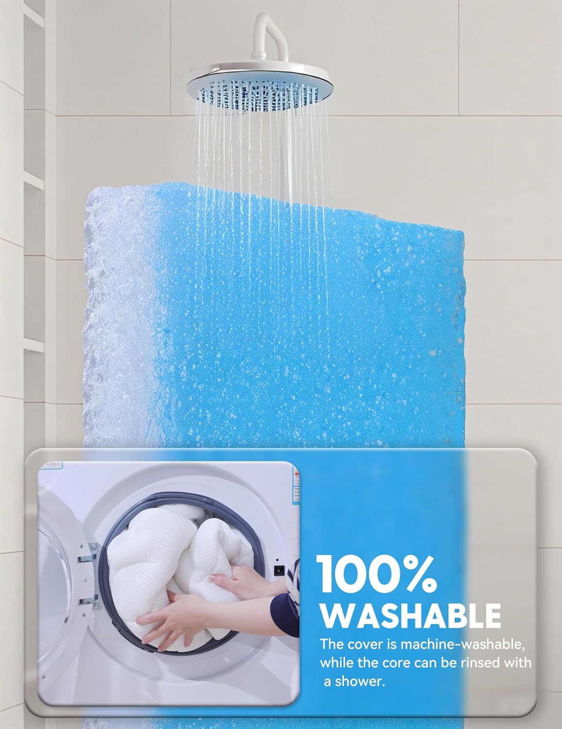 BABELIO Crib Mattress Ultra-Breathable 100% Washable Core Dual Sided Baby Toddler Mattress with Removable Machine-Washable Cover 52" x 28"