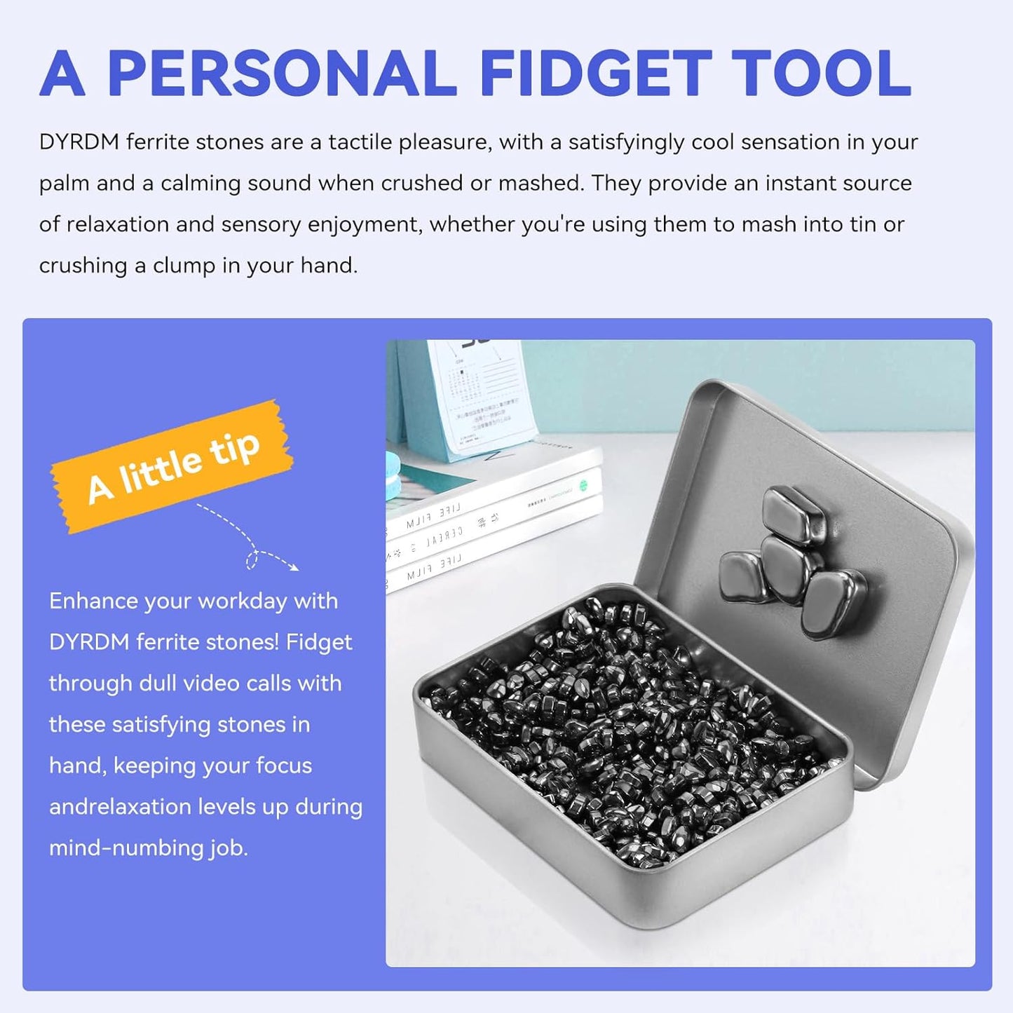 Magnetic Balls Fidget Toys Adults 600 PCS Mini Magnetic with Four Big Magnetic Putty Desk Toys,Fidget Toys for Adults, Office Desk Toys（Black）