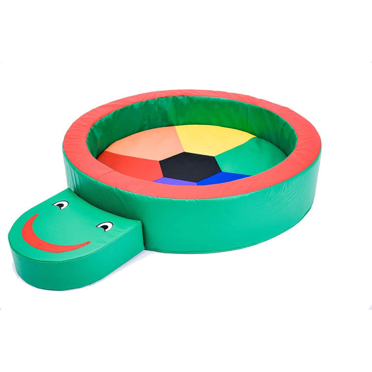 Children's Factory Turtle Hollow Play Yard, Soft Toddler Indoor Playground for Daycare, Preschool, 59" x 44" x 9.5"