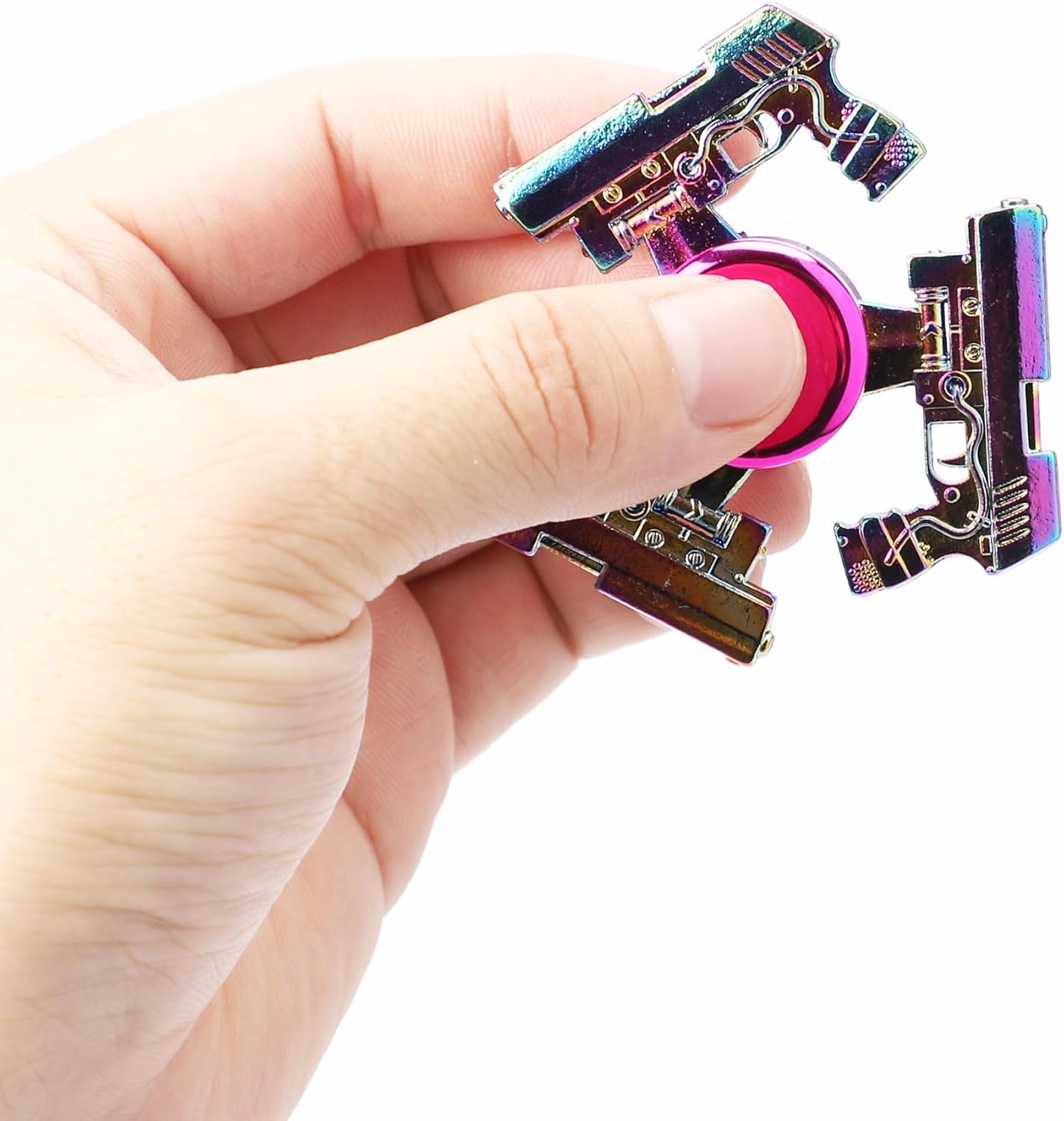 Fidget Spinners Set, Metal Desk Toys for Kids Adults Boys Girls, Hand Spinner Sensory Toys for Party Favors, Stocking Stuffers (3 Pack) (Style-3)