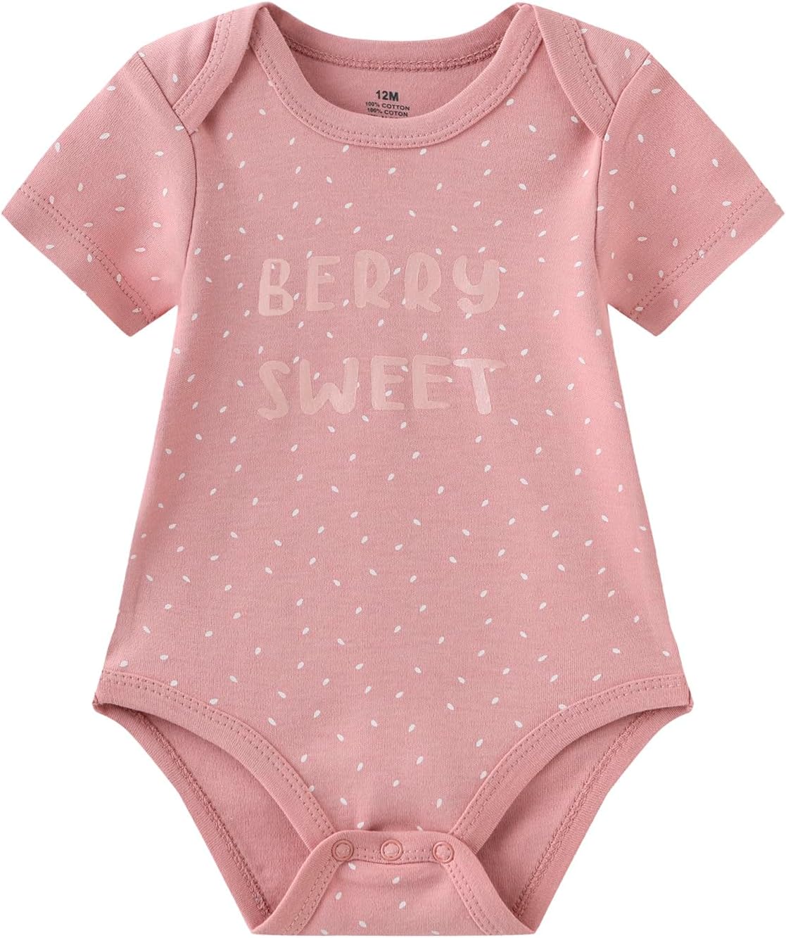 Baby Bodysuit Short Sleeve one-Piece Newborn Baby Clothes for Baby Boy and Girls