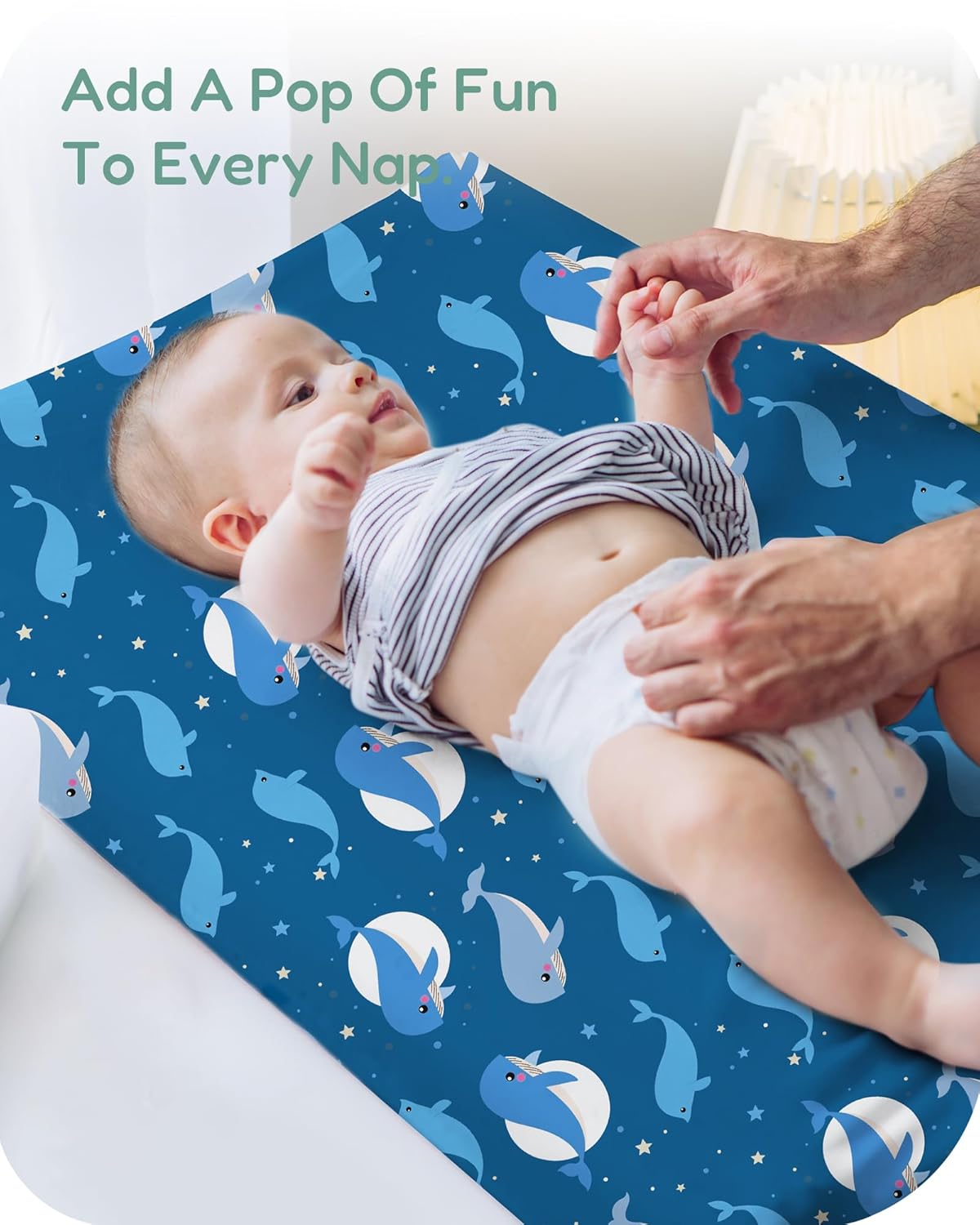 Extra Stretchy Changing Pad Cover, Ultra Soft Premium Jersey Knit Changing Pad Sheets, Unisex for Boys Girls, Fits All Standard Changing Tables/Dresser Tops - 2 Pack