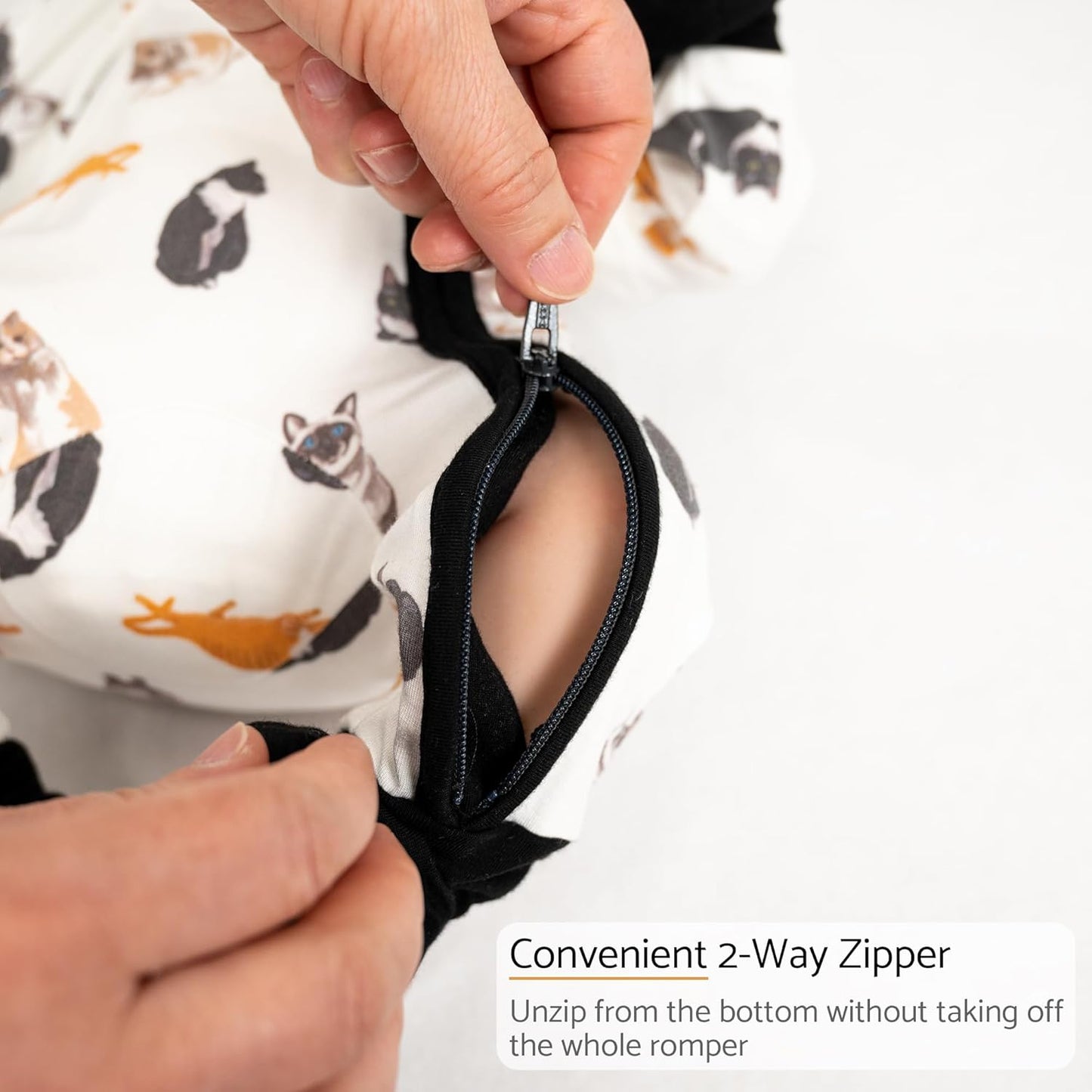 LollyBanks Baby Pajamas, Baby Romper 95% Bamboo Viscose and 5% Spandex