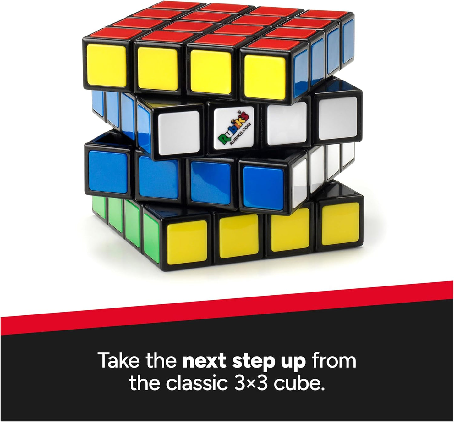 Rubik’s Master, The Official 4x4 Cube Classic Color-Matching Problem-Solving Brain Teaser Puzzle 1-Player Game Toy for Adults & Kids Ages 8+