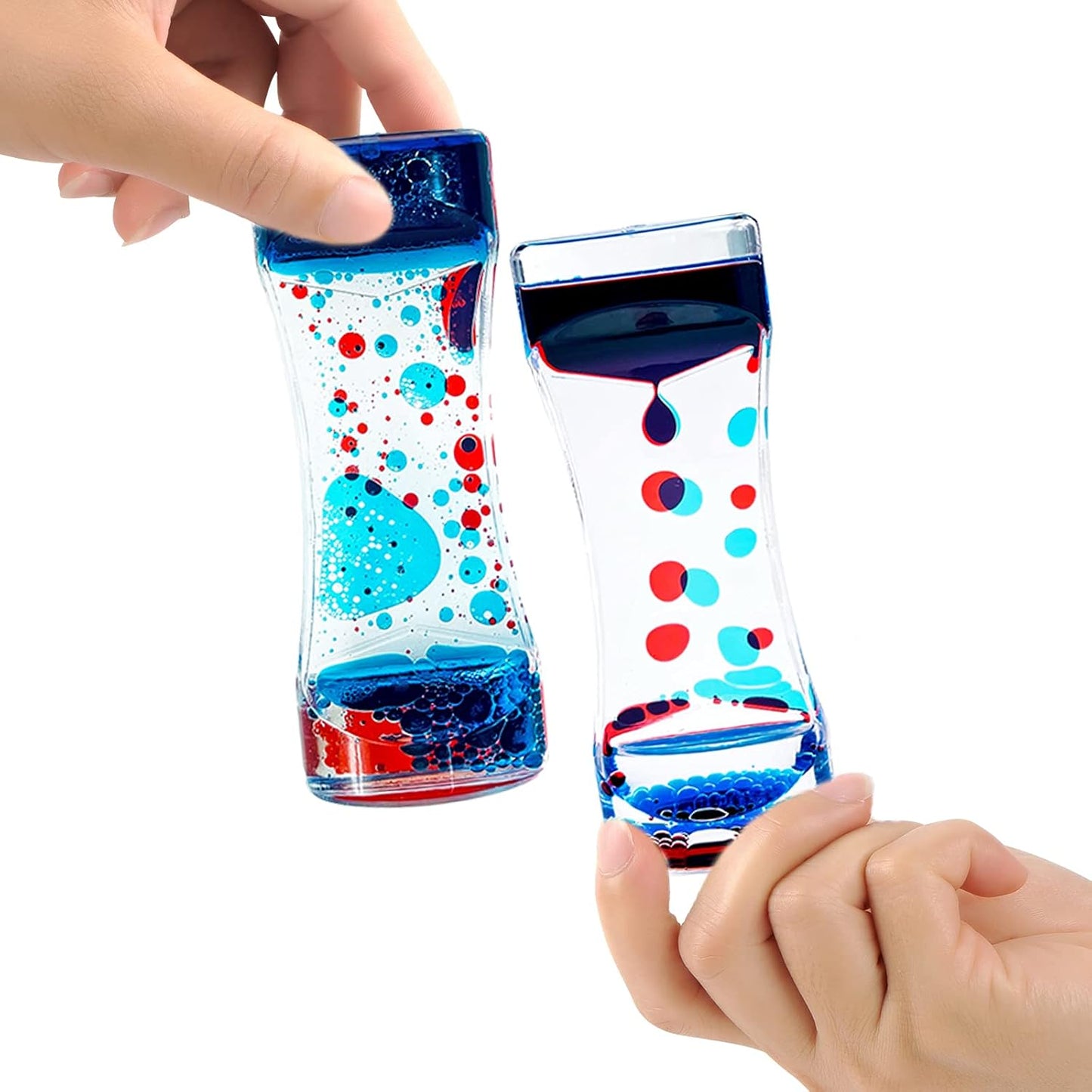 Liquid Motion Timer Bubbler for Adults, 5 Pack Desktop Sensory Fidget for Relaxation, Stress Relief and Anxiety Relief, Relaxing, Autism