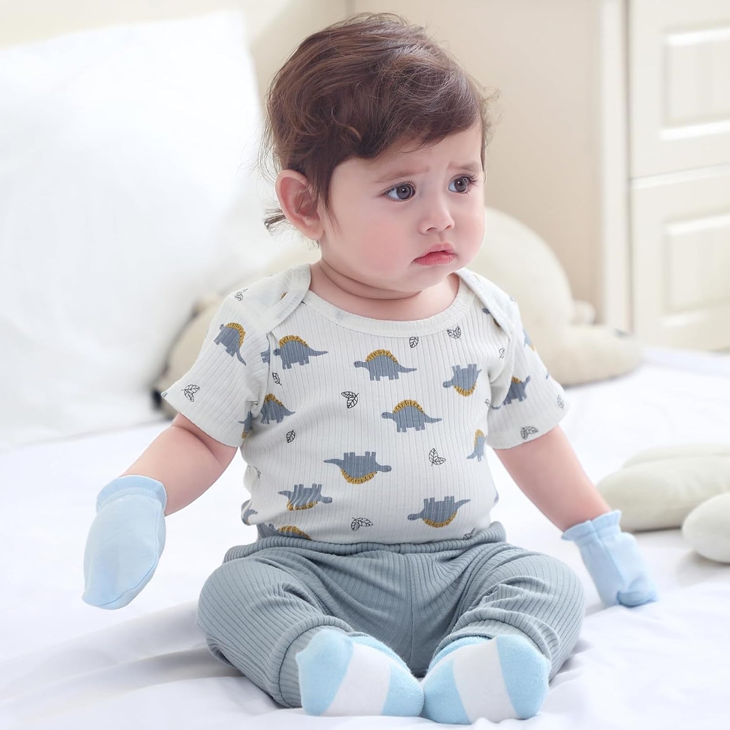 Baby Bodysuit and Pant Sets Ribbed Romper Soft Newborn Boy Girl Clothes Outfits Layette Gift Set