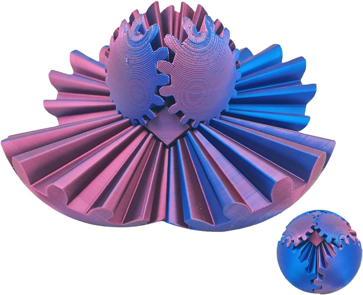 Gear Ball 3D Printed Fidget Toy Stress and Anxiety Relief Desk Toy for Focus and Relaxation