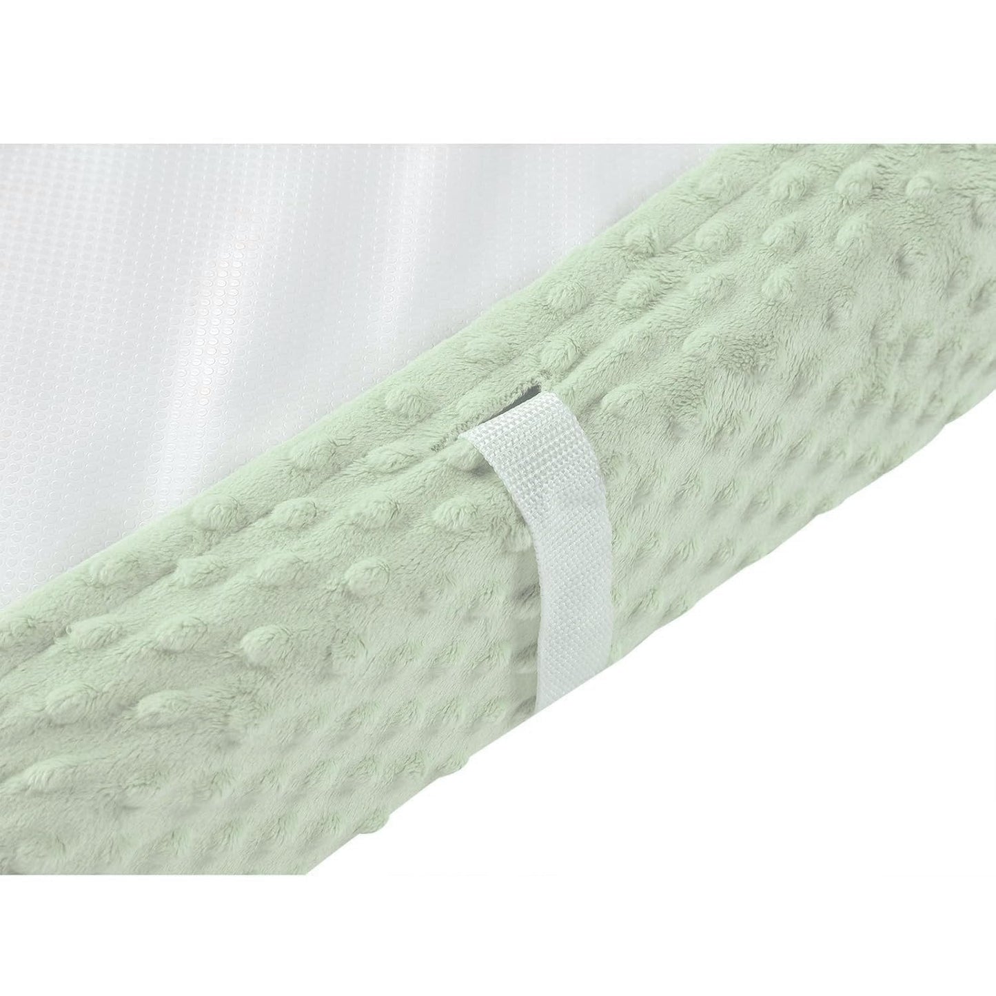 Baby Changing Pad Cover, Super Soft Plush Dot Diaper Changing Table Covers for Baby Girls and Boys, Ultra Comfortable, Safe for Babies, Fit 32"/34'' x 16" Pad (Green)