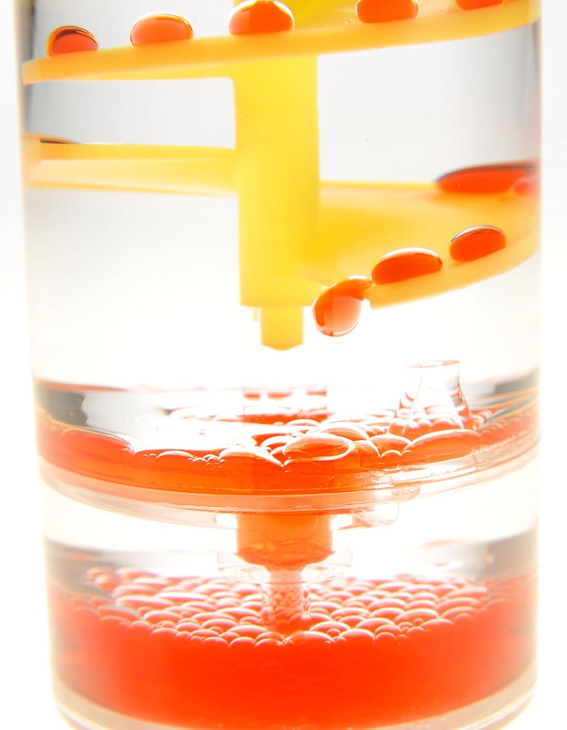 PowerTRC Cylinder Liquid Motion Bubbler, Liquid Sensory Toy Timer, Calm and Relaxing Fidget Desk Toy, Helps with Anxiety, Austism, ADHD. Gifts for Kids and Adults Classroom and Office