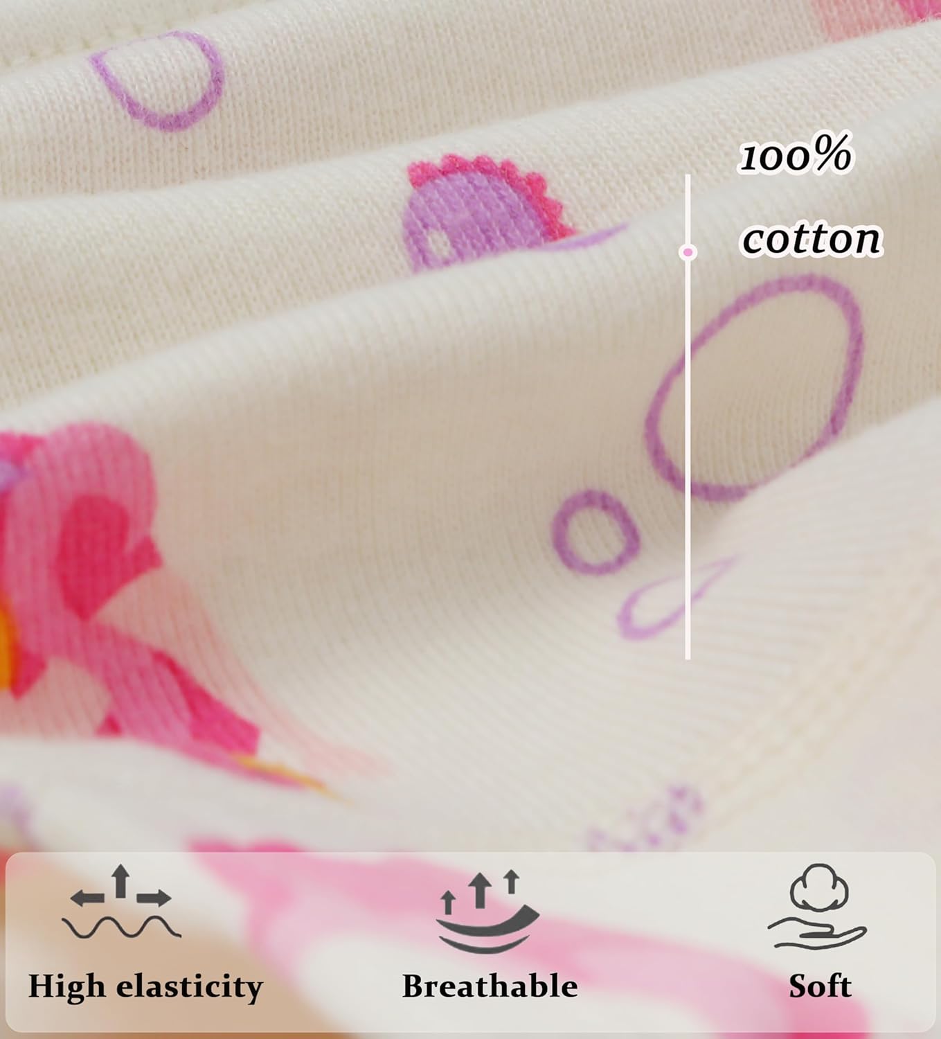 Boboking Soft Cotton Underwear Toddler Girls'Briefs Soft Undies