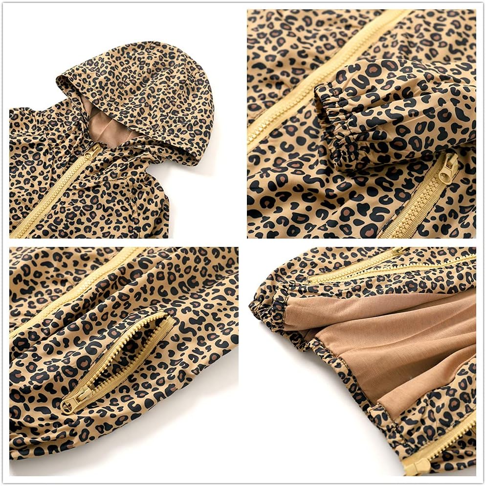 WELAKEN Lightweight Jacket for Girls Kids & Toddler II Girls' Print Water-Resistant Jacket