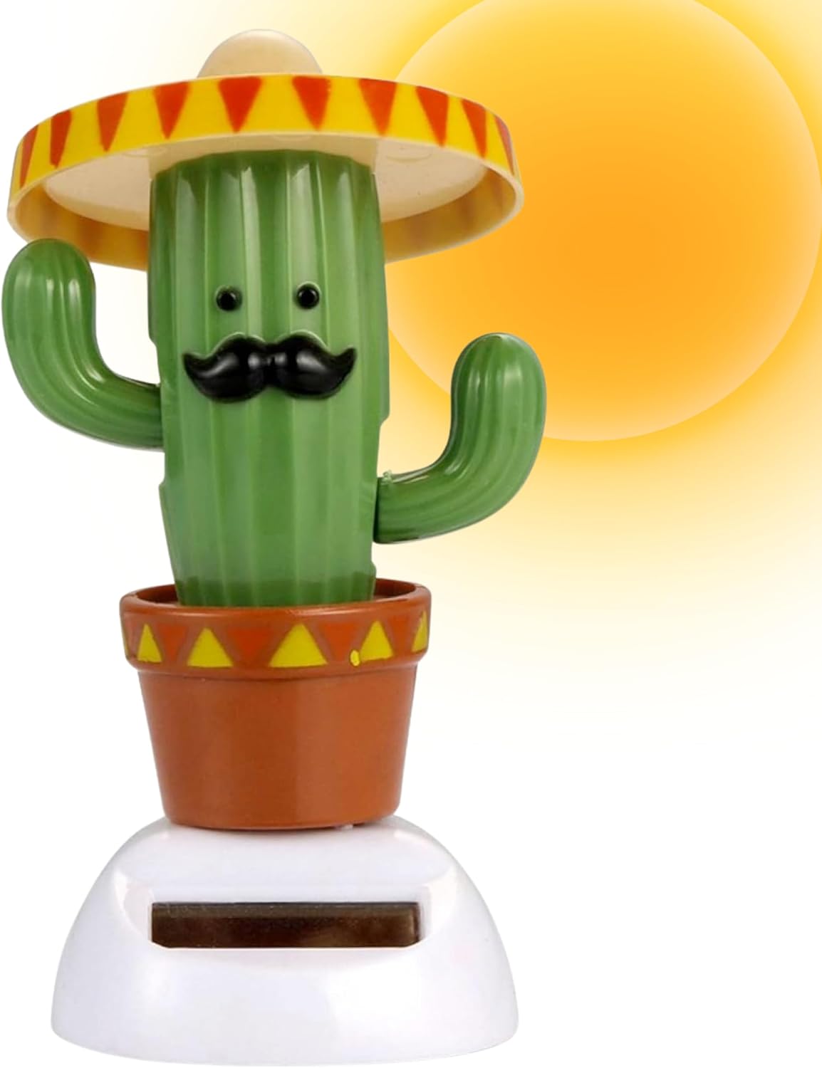 Solar Powered Dancing Cactus Toy – Sun Power Swinging Animated Bobble Dancer Solar Toys for Car Dashboard Dancing Cactus Holiday Car Decoration Solar Figures for Office Home Desk