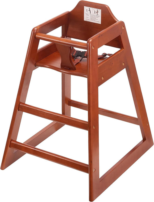 Baby Highchairs, Durable Dining Feeding Chair with Steps, High Chairs for Babies and Toddlers, Seating Ready-to-Assemble Restaurant Wood High Chair, Wooden High Chair (Highchair/Booster/Chair)
