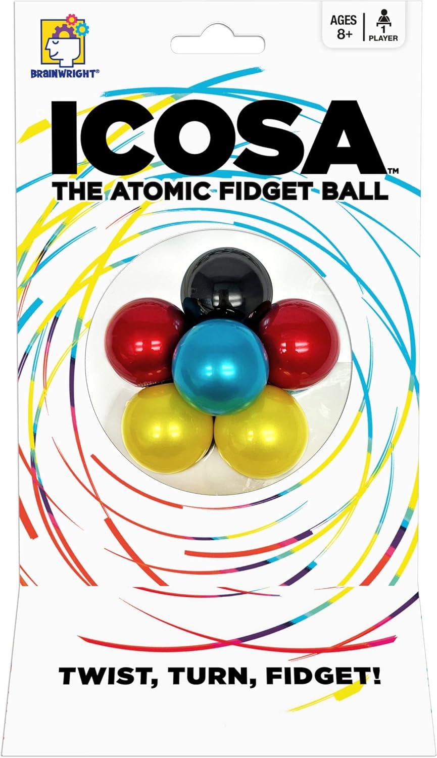 Brainwright - ICOSA - The Atomic Fidget Ball - Twist, Turn, Fidget!