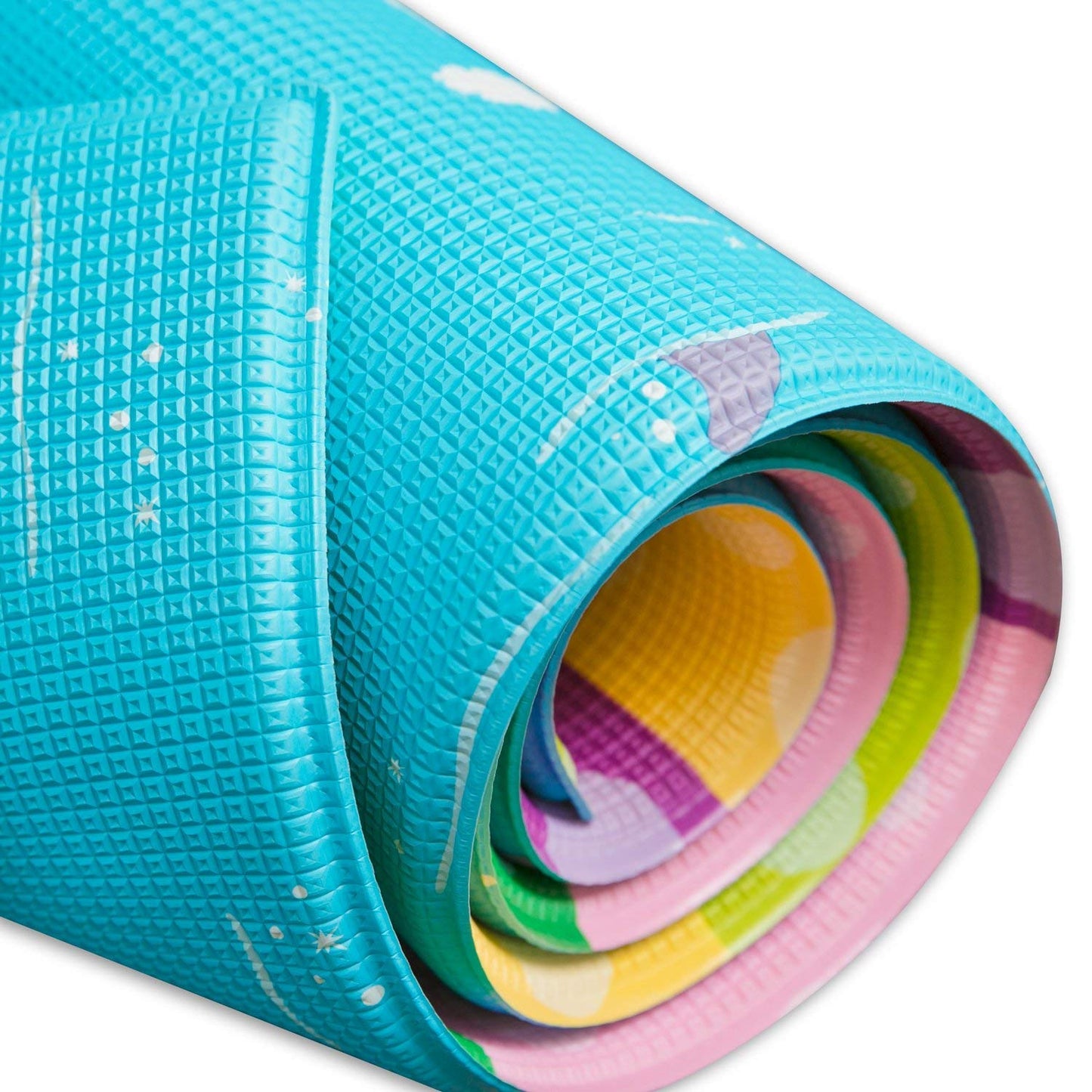 Baby Care Play Mat (Large, Playful - Magical Island) 82'' x 55'' Original One-Piece Reversible Rollable Waterproof Play Mat for Infants, Babies, Toddler, and Kids