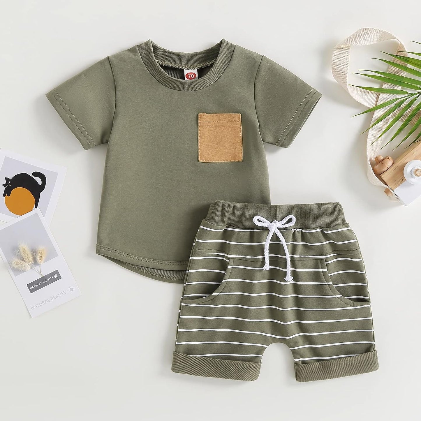 Mubineo Infant Toddler Baby Boy Summer T Shirt Shorts Outfits Short Sleeve Tee Tops Clothes Set
